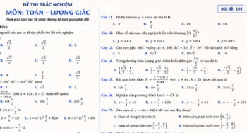 Đề thi lượng giác khối...